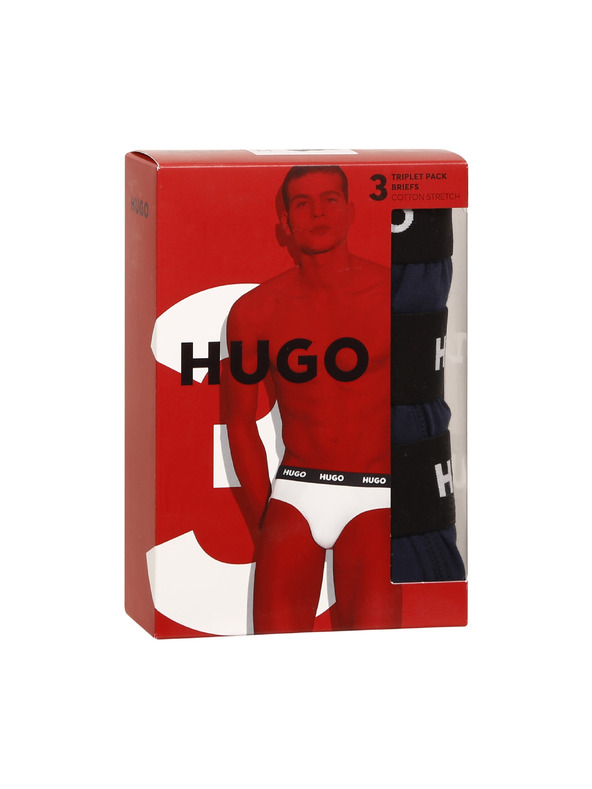 HUGO Sada tří pánských slipů HUGO