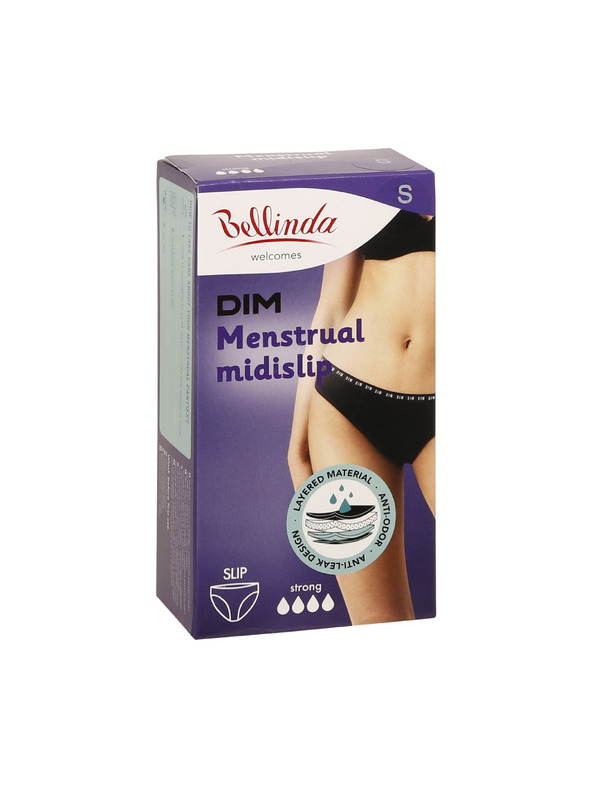 Bellinda Černé noční i denní menstruační kalhotky Bellinda MENSTRUAL SLIP STRONG