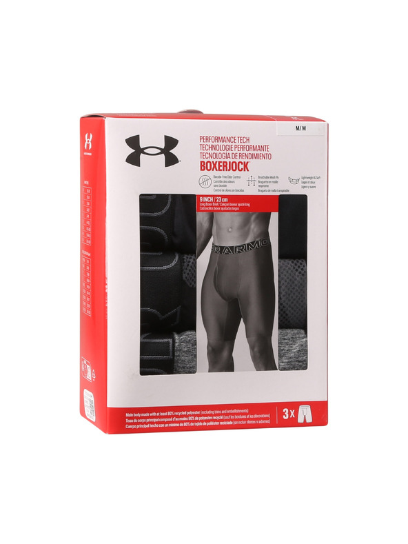 Under Armour Pánské boxerky Under Armour M UA Perf Tech Nov 9in (3ks)