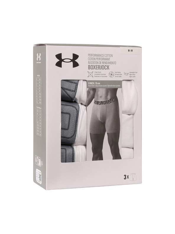 Under Armour Pánské boxerky Under Armour M UA Perf Cotton 6in (3ks)