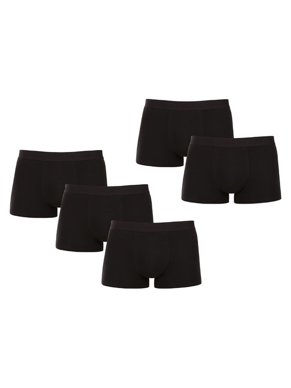 Jack & Jones Sada pěti černých boxerek Jack & Jones Tone