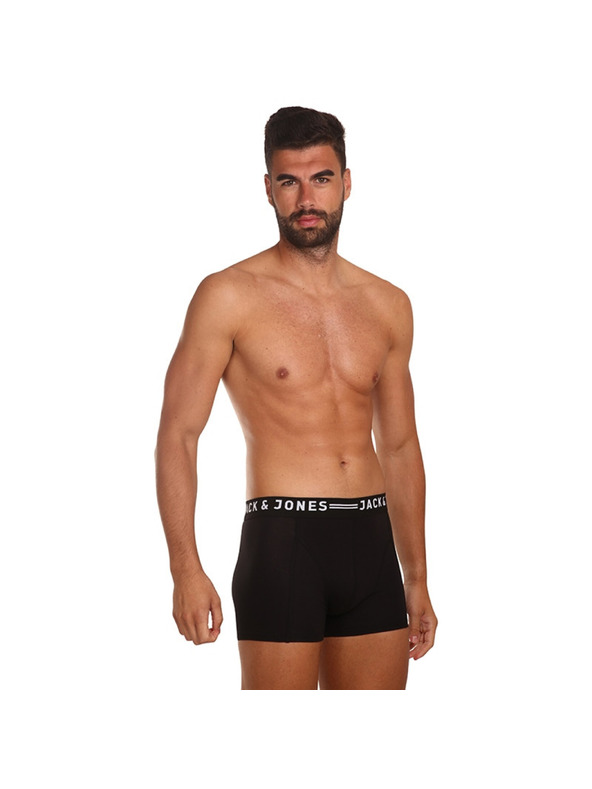 Jack & Jones Sada tří černých boxerek Jack & Jones Sense