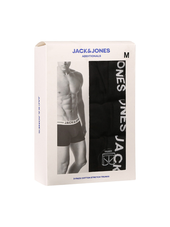 Jack & Jones Sada tří černých boxerek Jack & Jones Anthony