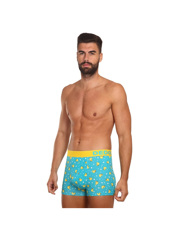 Dedoles Světle modré veselé pánské boxerky Dedoles Kačenky