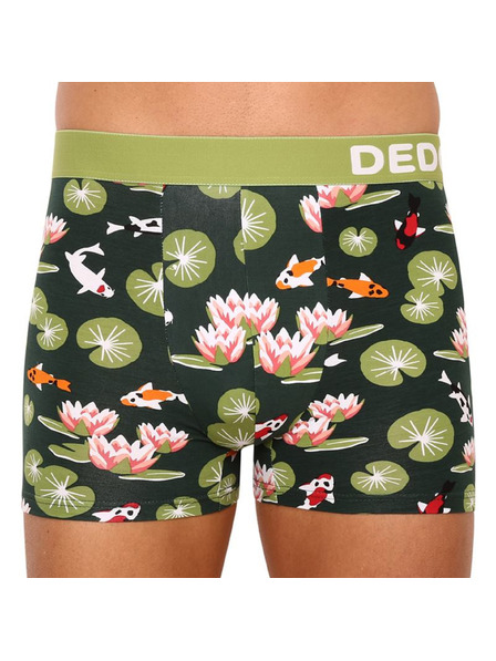 Dedoles Zelené pánské veselé boxerky Dedoles Rybky koi a lekníny