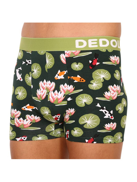 Dedoles Zelené pánské veselé boxerky Dedoles Rybky koi a lekníny