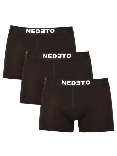Nedeto Sada tří pánských boxerek v černé barvě Nedeto