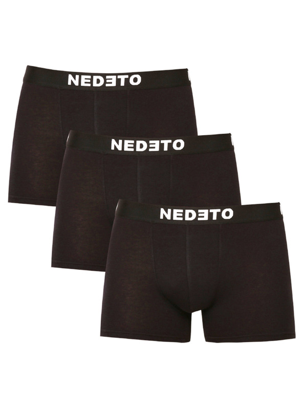 Nedeto Sada tří pánských boxerek v černé barvě Nedeto