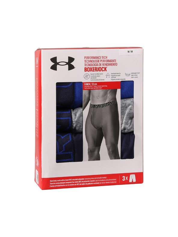 Under Armour Pánské boxerky Under Armour M UA Perf Tech 9in (3ks)