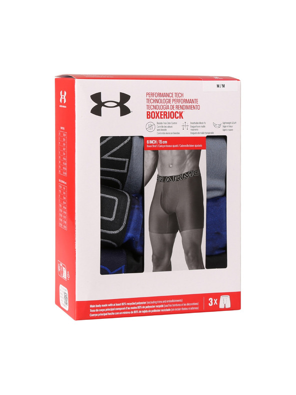 Under Armour Pánské boxerky Under Armour M UA Perf Tech Nov 6in (3ks)