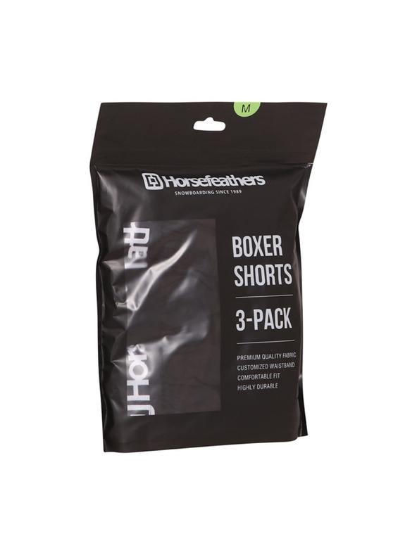 Horsefeathers Pánské boxerky černé 3P HorsefeathersHorsefeathers