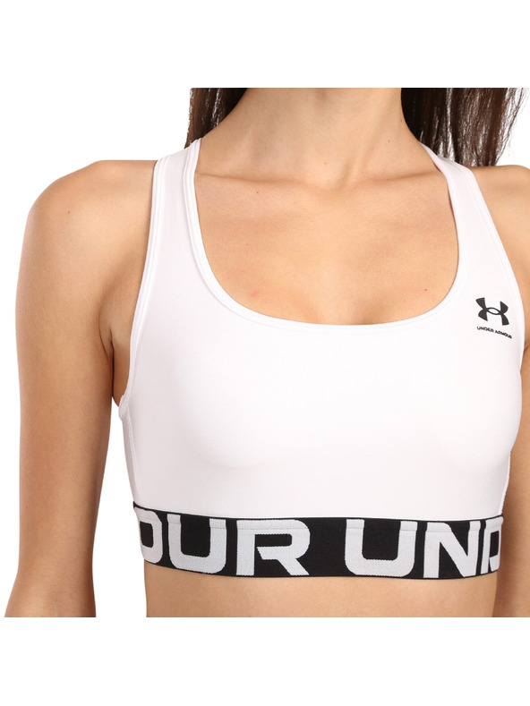 Under Armour Dámská podprsenka Under Armour UA HG Mid Branded-WHT
