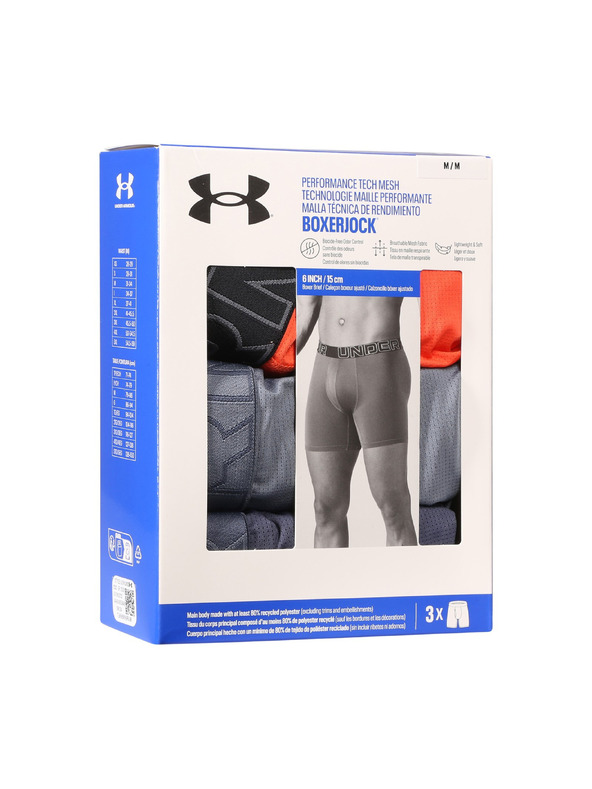 Under Armour Pánské boxerky Under Armour M UA Perf Tech Mesh 6in (3ks)