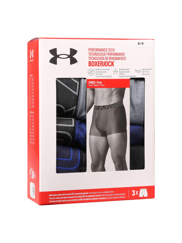 Under Armour Pánské boxerky Under Armour M UA Perf Tech Nov 3in (3ks)