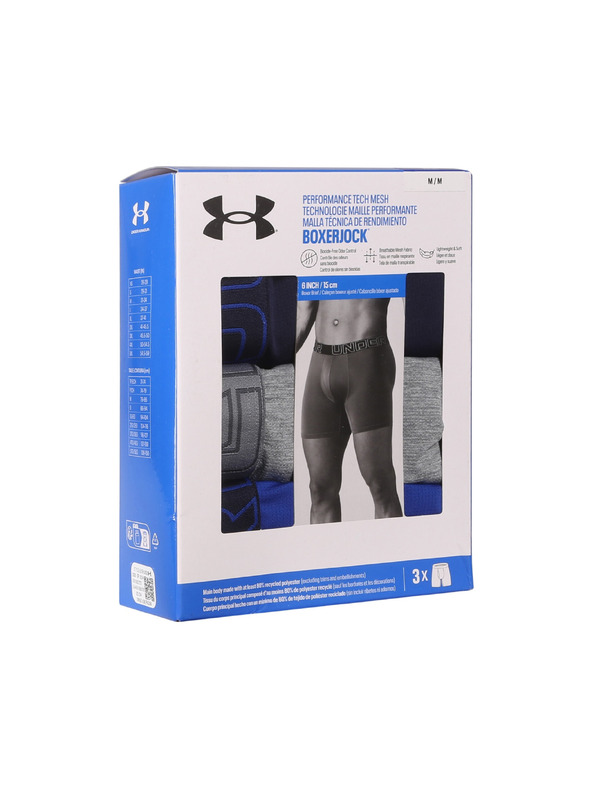 Under Armour Pánské boxerky Under Armour M UA Perf Tech Mesh 6in (3ks)