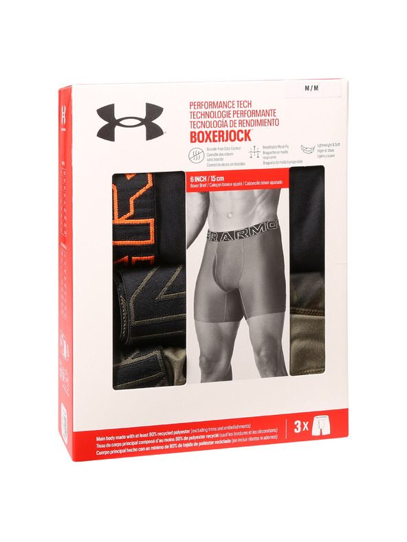 Under Armour Pánské boxerky Under Armour M UA Perf Tech 6in (3ks)