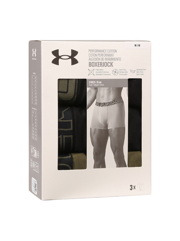 Under Armour Pánské boxerky Under Armour M UA Perf Cotton 3in (3ks)