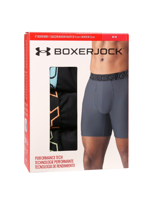 Under Armour Pánské boxerky Under Armour Ua Performance Tech - Solid 6in - 3pk