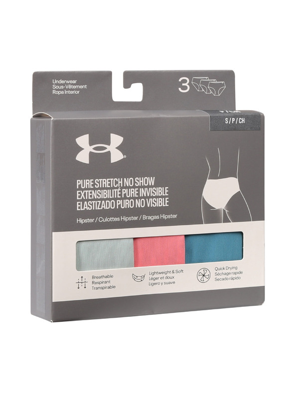 Under Armour Dámské kalhotky Under Armour Ua Pure Stretch No Show Hipster-Solid -