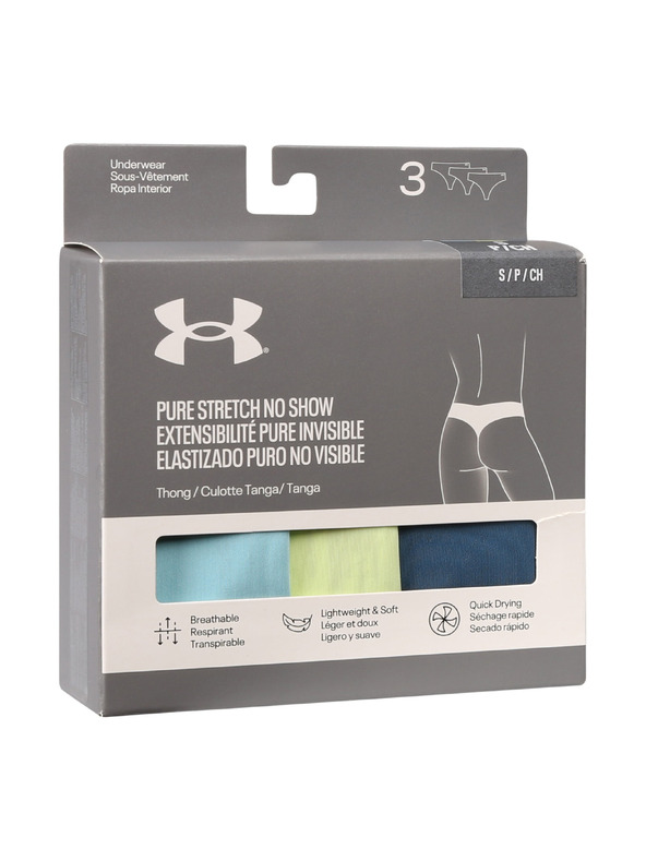 Under Armour Dámské tanga Under Armour Ua Pure Stretch No Show Thong -Solid -