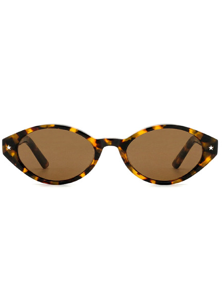 VEYREY VeyRey dámské cat-eye acetátové polarizační sluneční brýle Aest leopard obruba hnědá skla