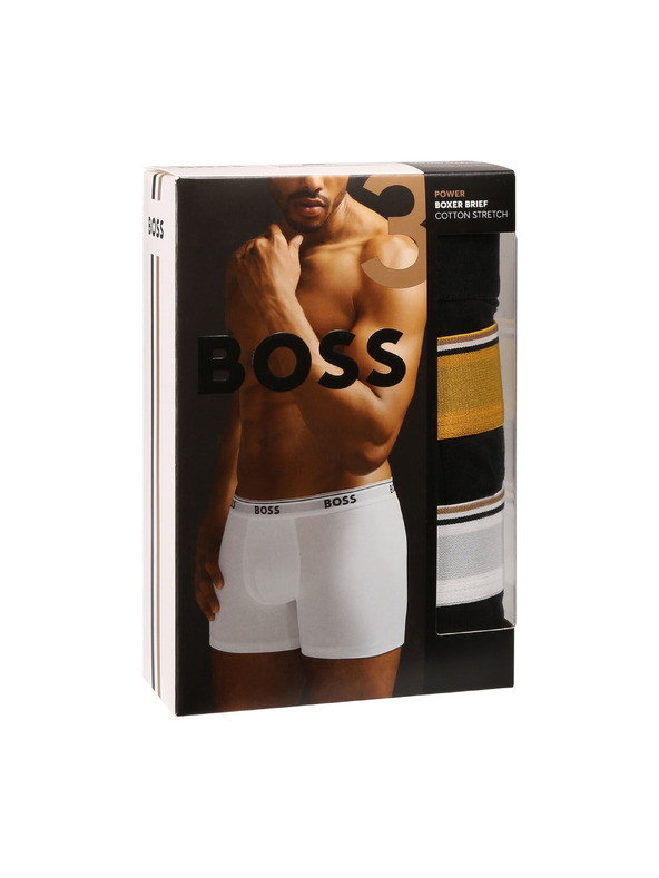 BOSS Sada tří - pánské boxerky BOSS černé