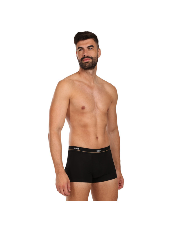 BOSS Sada pěti - pánské boxerky BOSS černé