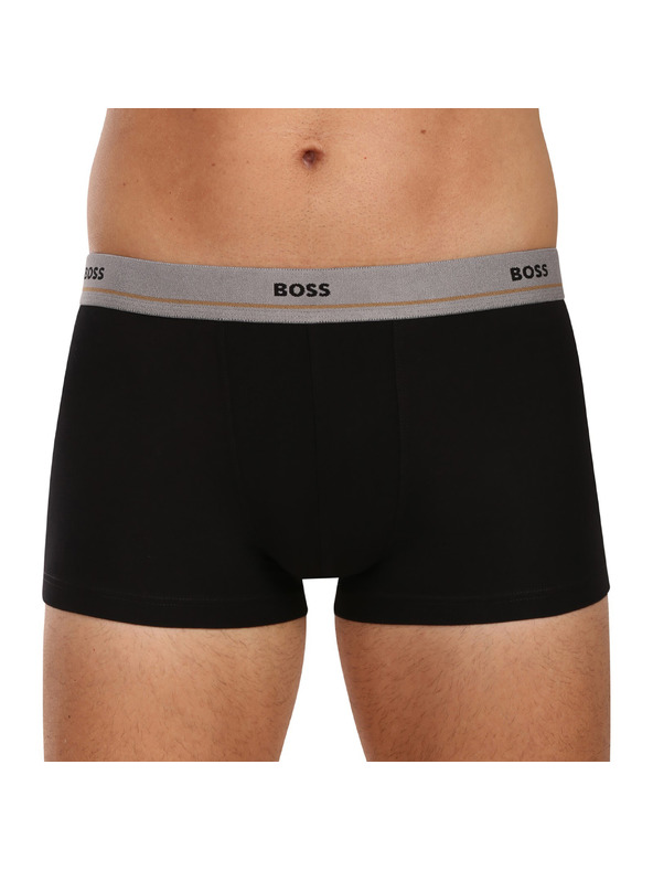BOSS Sada pěti - pánské boxerky BOSS černé