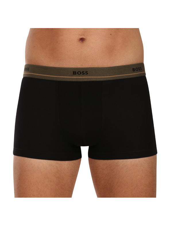 BOSS Sada pěti - pánské boxerky BOSS černé