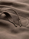 Ombre Clothing Pánské bavlněné teplákové šortky BASIC hnědé Ombre Clothing