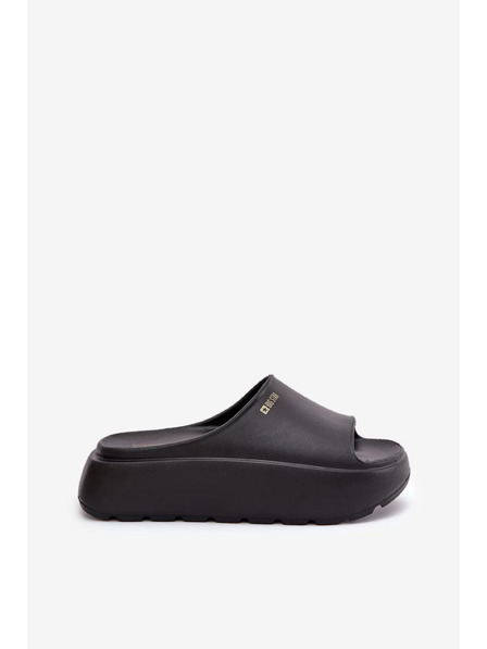 BIG STAR SHOES Dámské pěnové pantofle na platformě Big Star – černé