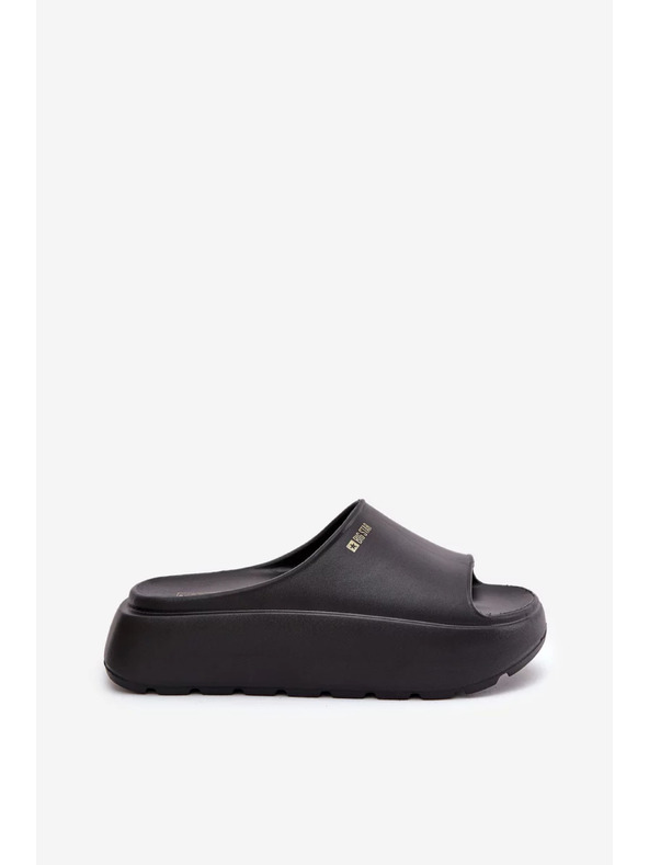 BIG STAR SHOES Dámské pěnové pantofle na platformě Big Star – černé