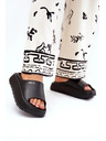 BIG STAR SHOES Dámské pěnové pantofle na platformě Big Star – černé