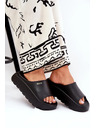 BIG STAR SHOES Dámské pěnové pantofle na platformě Big Star – černé