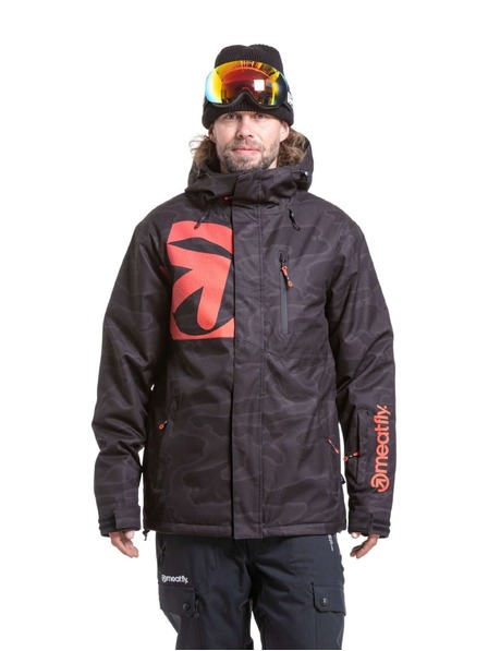 Meatfly Meatfly pánská SNB & SKI bunda Shader Morph Black