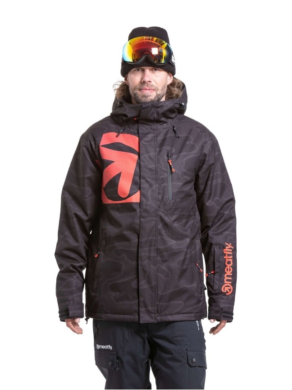 Meatfly Meatfly pánská SNB & SKI bunda Shader Morph Black