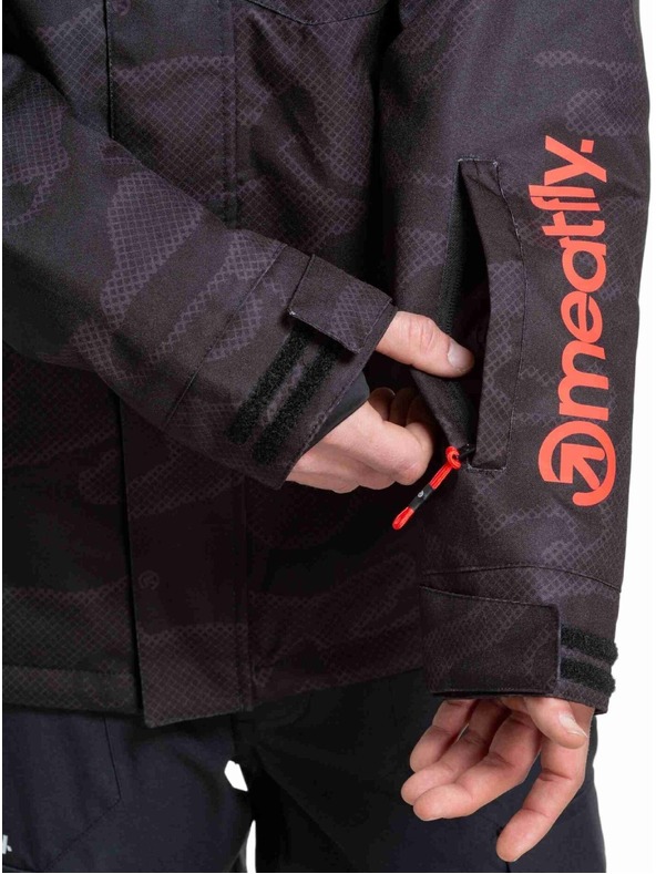 Meatfly Meatfly pánská SNB & SKI bunda Shader Morph Black
