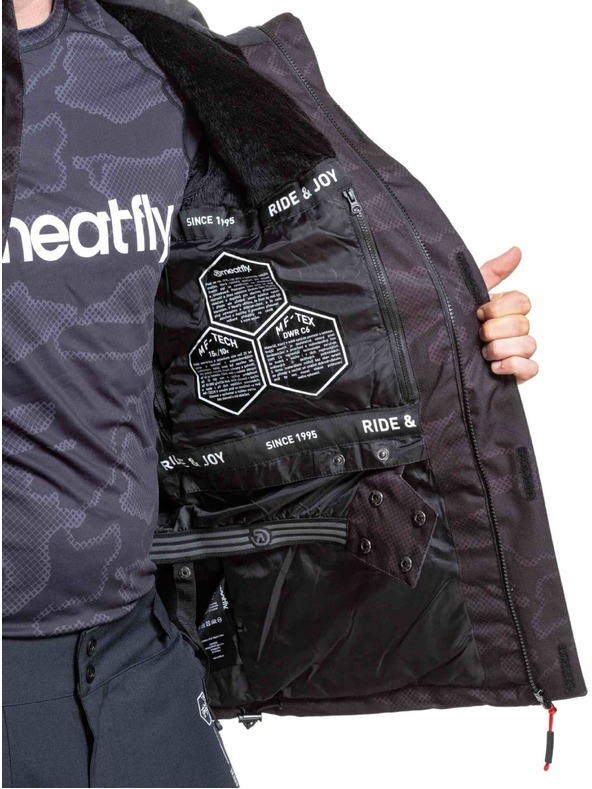 Meatfly Meatfly pánská SNB & SKI bunda Shader Morph Black