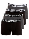 Meatfly Meatfly pánské boxerky Balboa Boxershorts Four Pack Black/Grey Heather