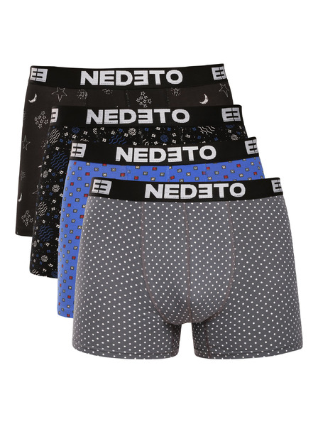 Nedeto Sada čtyř - pánské boxerky Nedeto vícebarevné