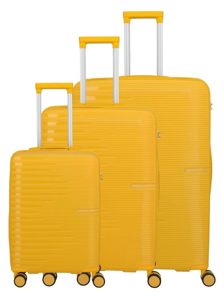 Travelite Sada cestovních kufrů Travelite Pacific S,M,L Yellow