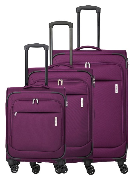 Travelite Sada cestovních kufrů Travelite Priego S,M,L Berry