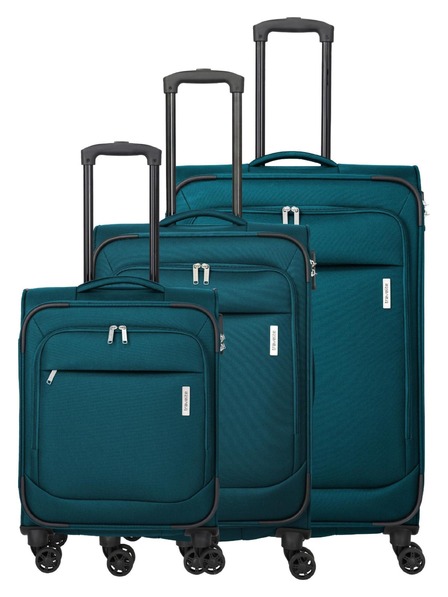 Travelite Sada cestovních kufrů Travelite Priego S,M,L Petrol