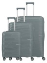 Travelite Sada cestovních kufrů Travelite Pacific S,M,L Anthracite