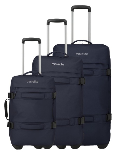 Travelite Sada cestovních kufrů Travelite Bolonia Wheeled Duffle S,M,L Navy