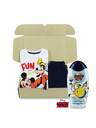 Trenýrkárna Chlapecká dárková sada pyžamo Mickey a sprchový gel Mimoni