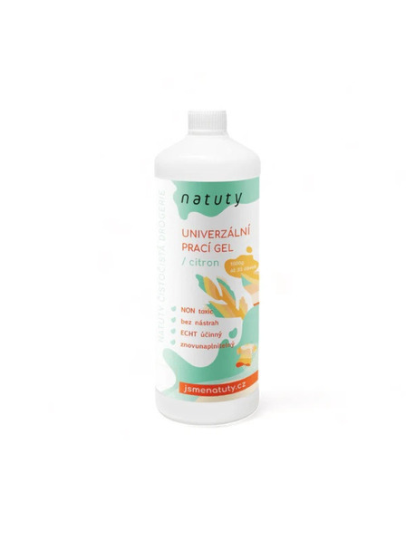 Natuty Prací gel Natuty univerzální s vůní citronu 1000 ml