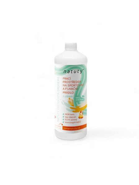Natuty Prací gel Natuty na sportovní a funkční prádlo s vůní citronu 1000 ml