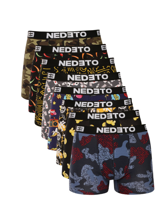 Nedeto Sada osmi - pánské boxerky Nedeto vícebarevné