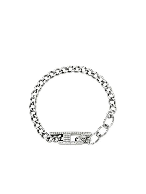 Diesel Unisex ocelový náramek Diesel D Logo DX1627040